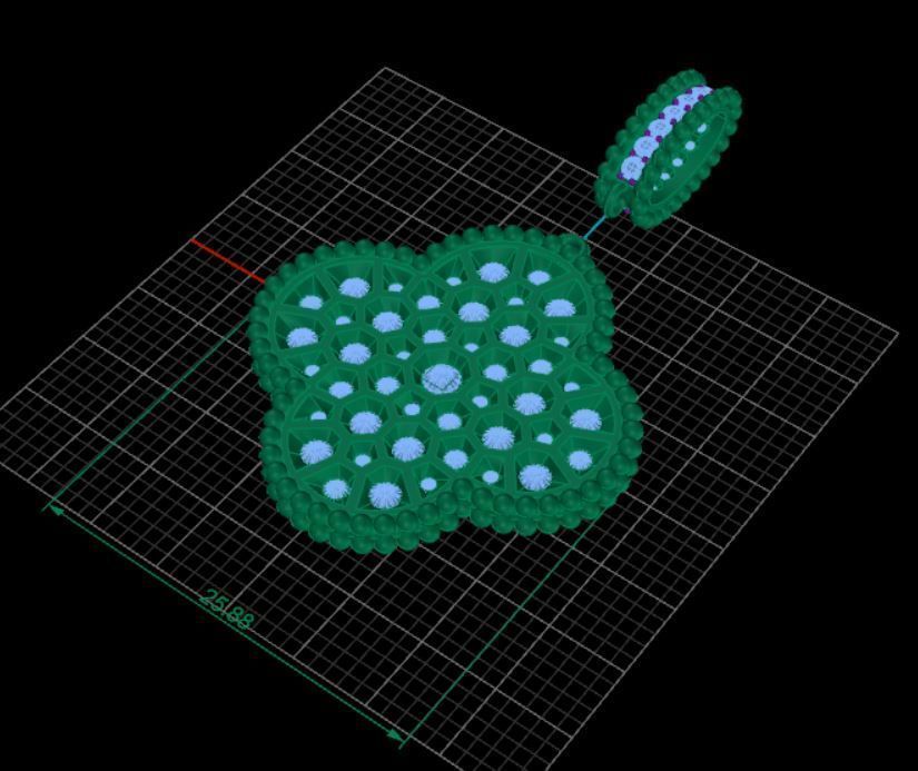 Clover diamond pendant nice design 3D print model_5