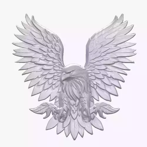 Bald Eagle 3 basrelief for 3D printing 3D print model