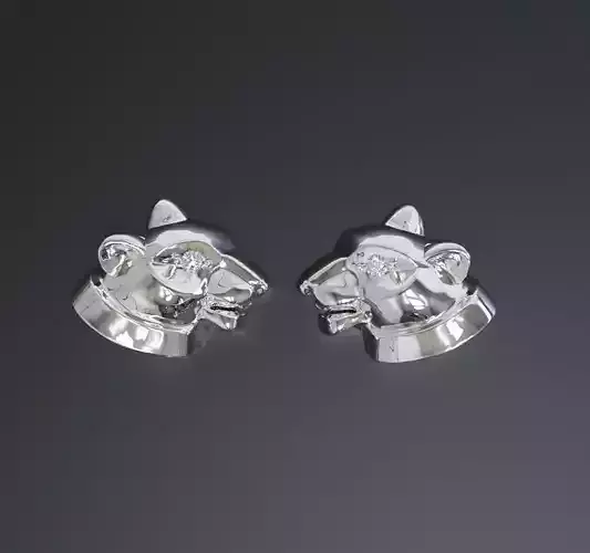 Panther earring simple design