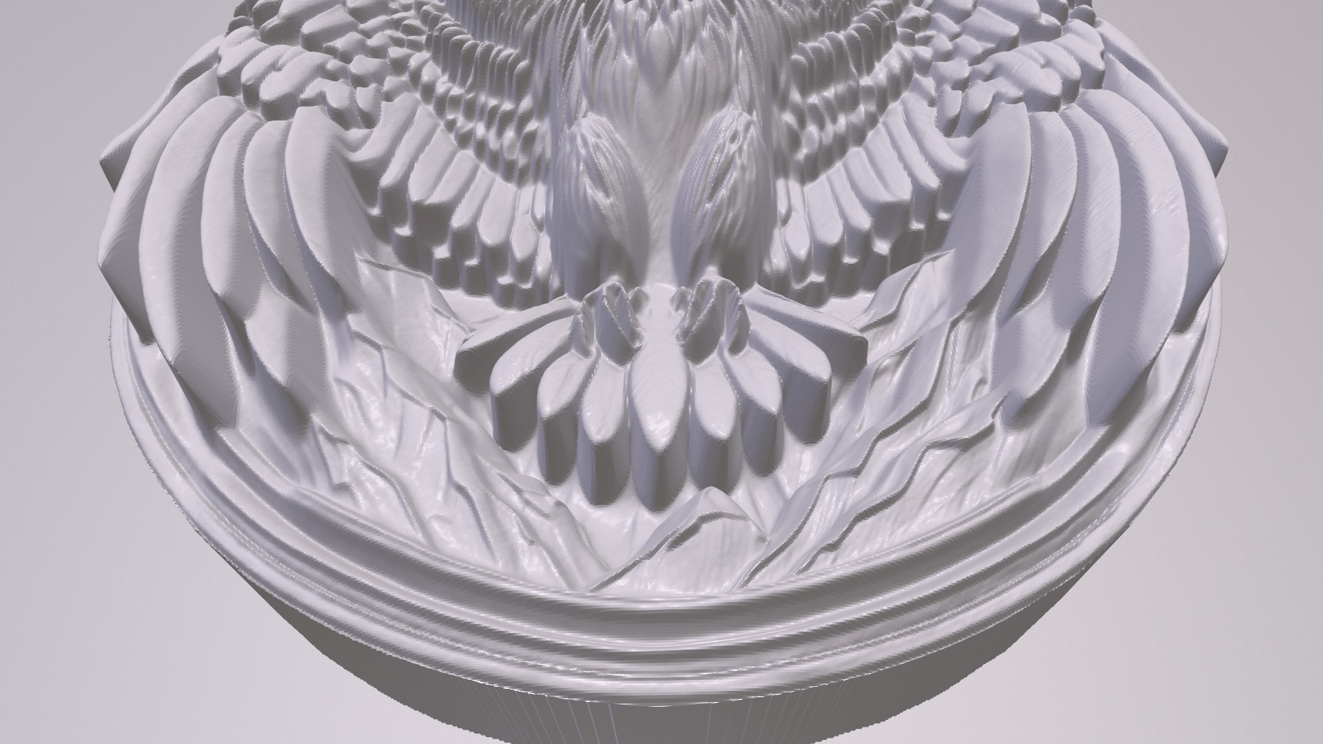 Condor 4 basrelief for 3D printing 3D print model_2