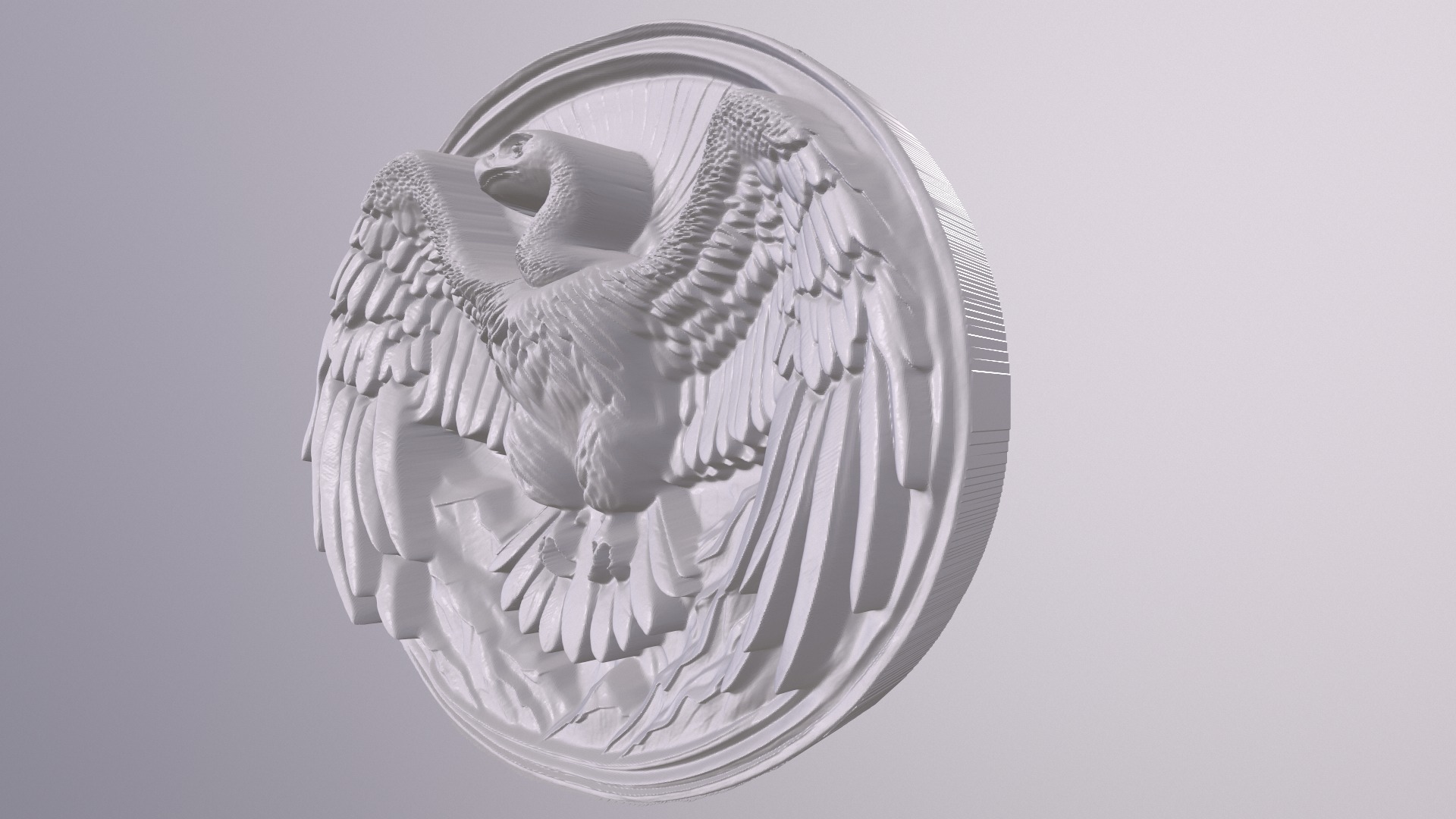 Condor 4 basrelief for 3D printing 3D print model_3