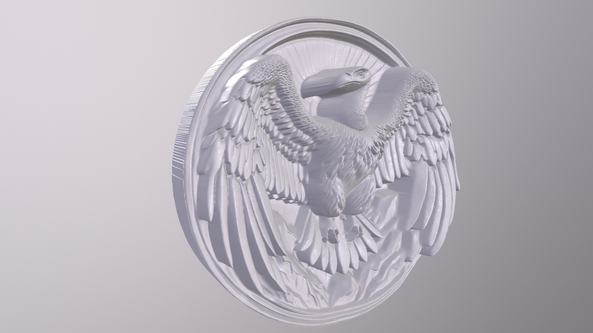 Condor 4 basrelief for 3D printing 3D print model_4