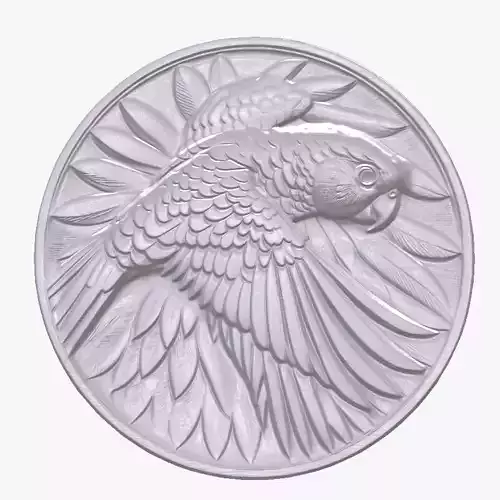 Conure 4 basrelief for 3D printing