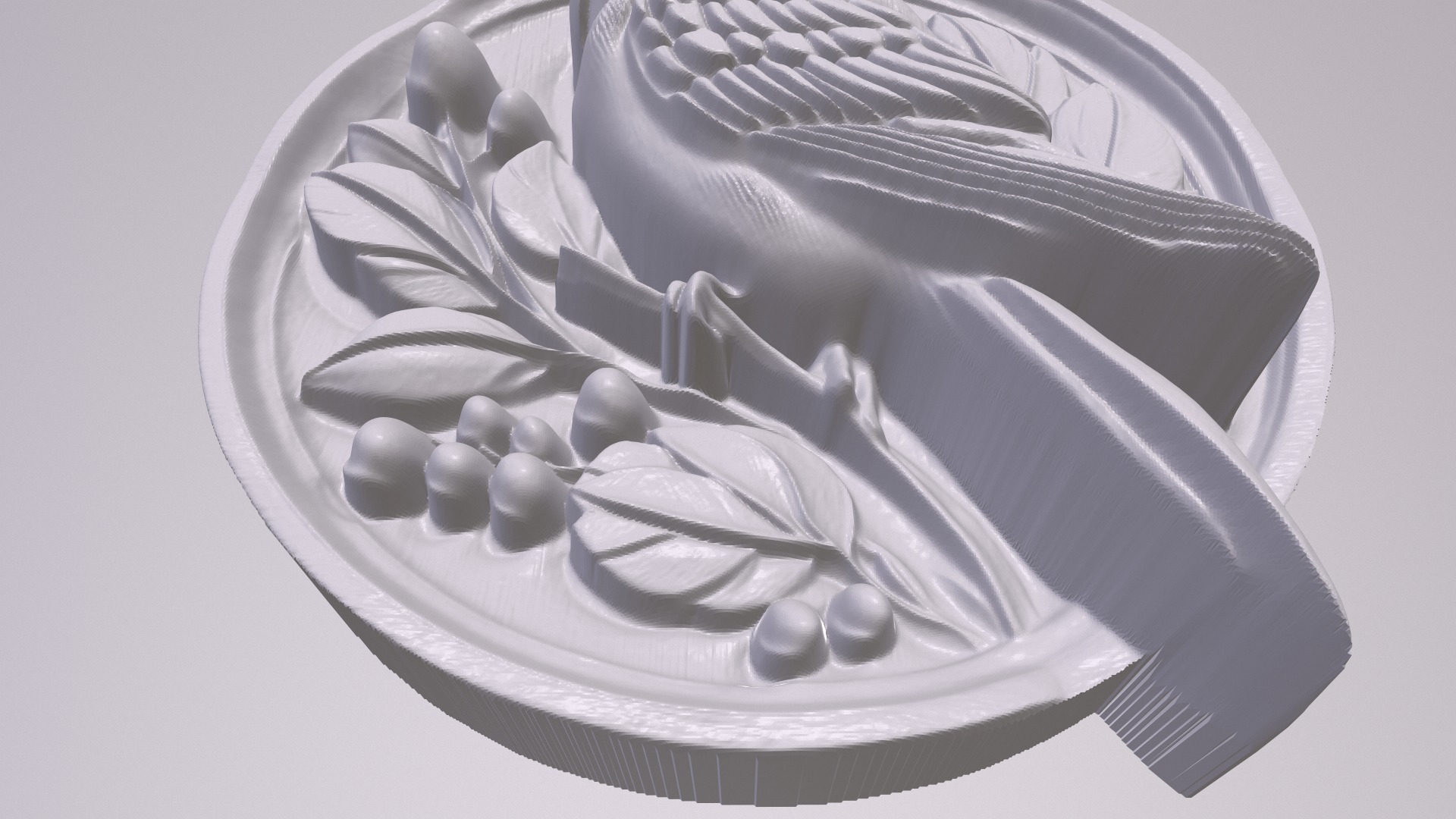 Lovebird 4 basrelief for 3D printing 3D print model_2