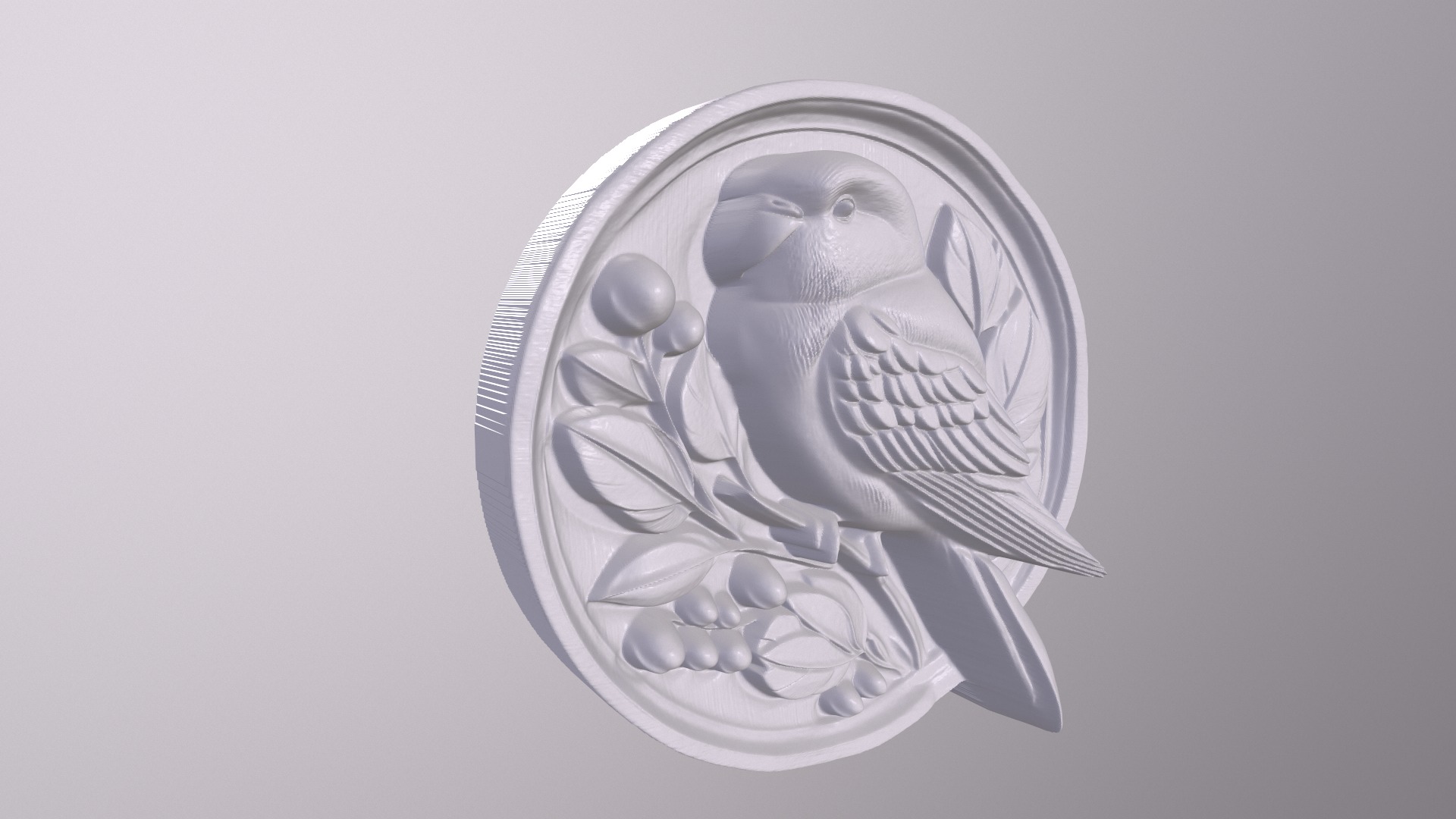 Lovebird 4 basrelief for 3D printing 3D print model_4