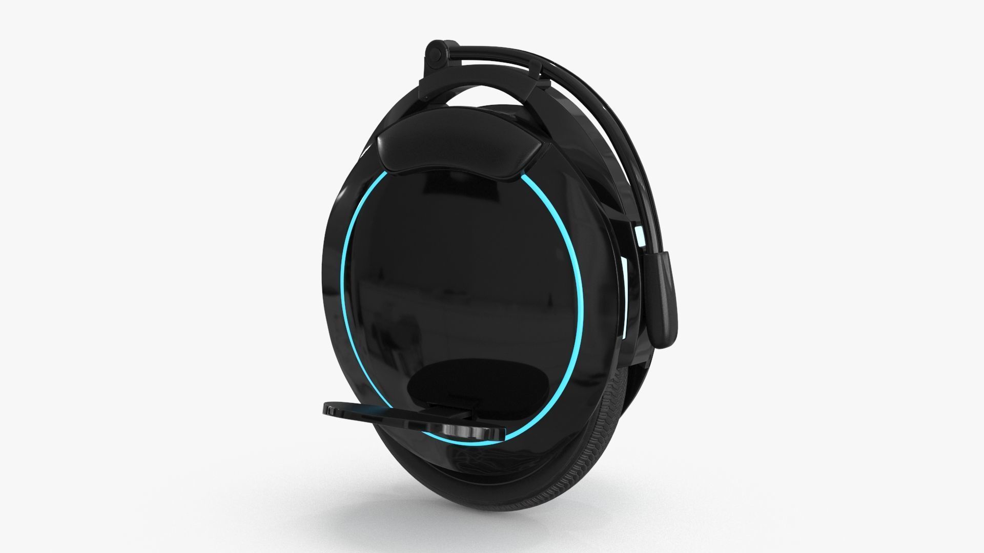 Unicycle Low-poly 3D model_10