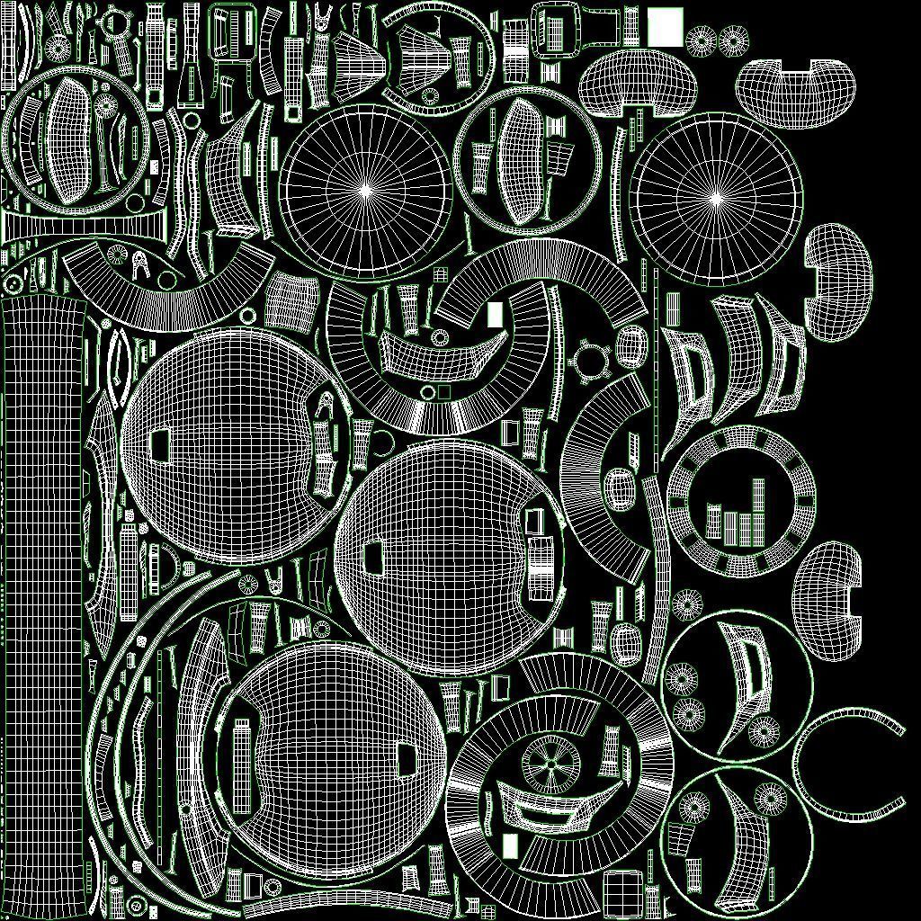 Unicycle Low-poly 3D model_14