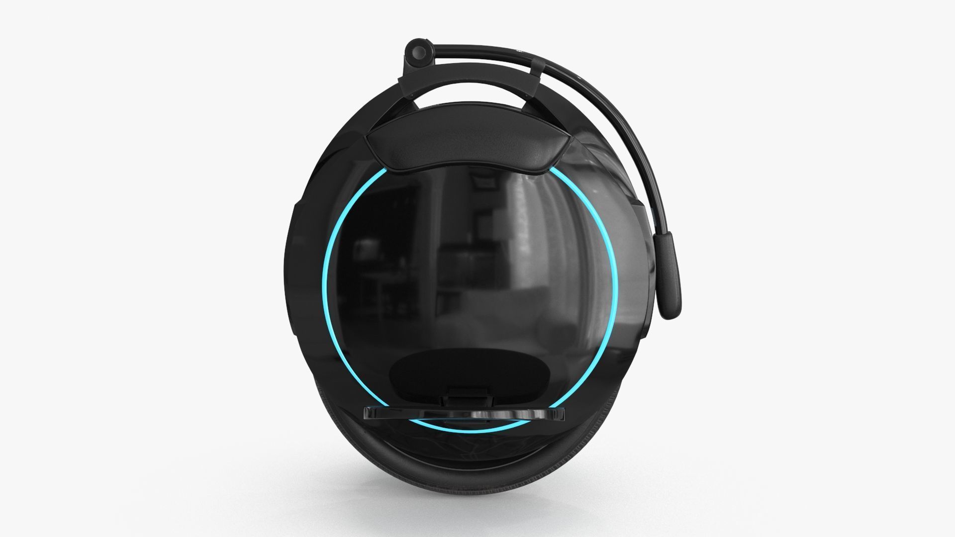 Unicycle Low-poly 3D model_2