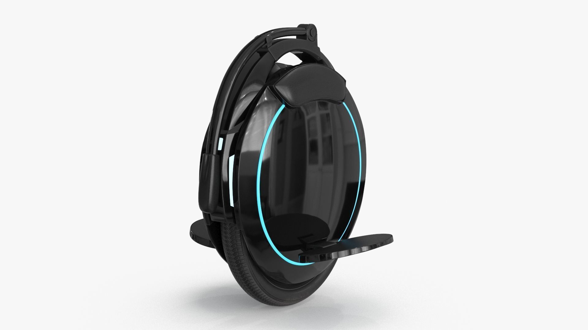 Unicycle Low-poly 3D model_11