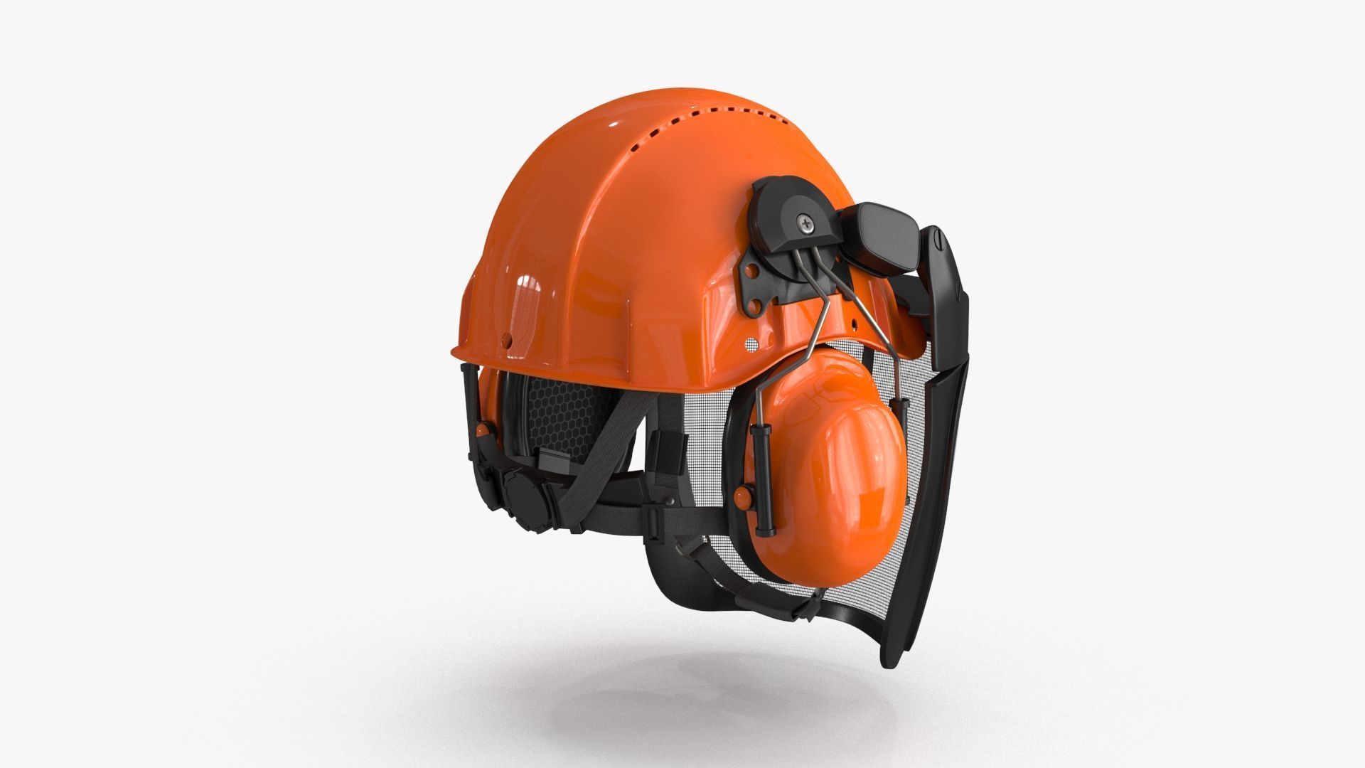 Helmet Head Protection 6 colors Low-poly 3D model_14