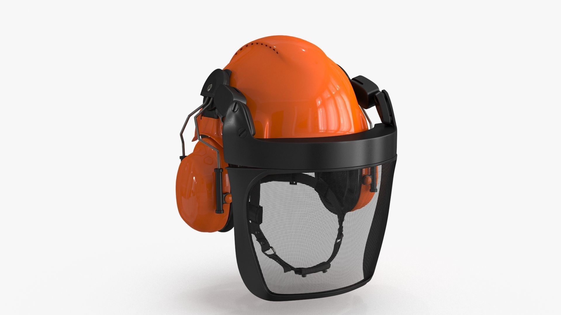 Helmet Head Protection 6 colors Low-poly 3D model_2