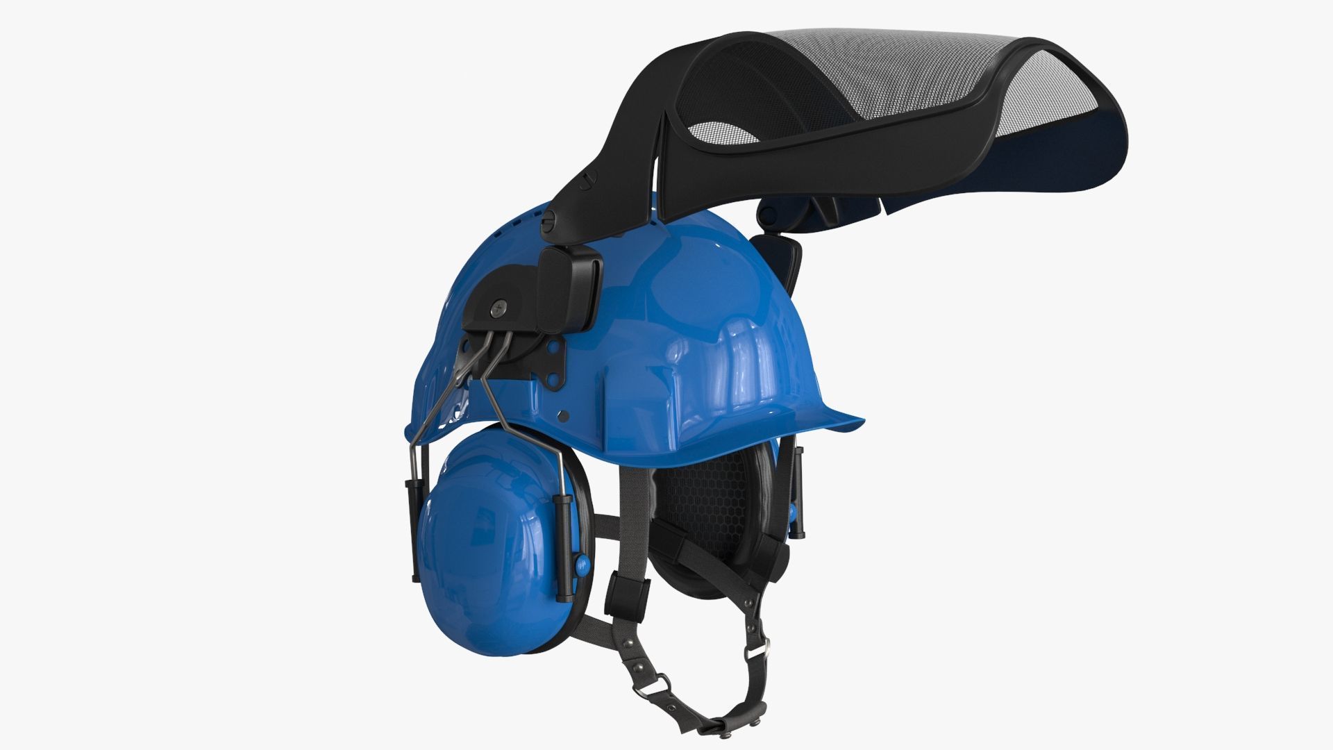 Helmet Head Protection 6 colors Low-poly 3D model_8