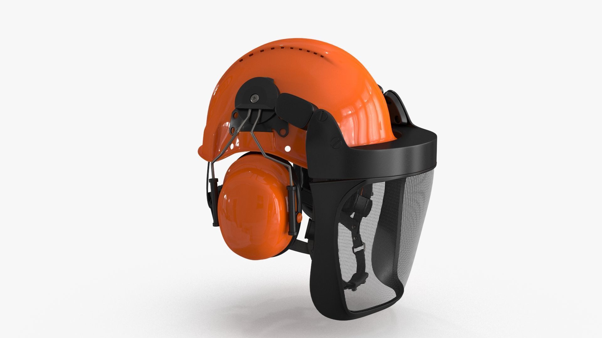 Helmet Head Protection 6 colors Low-poly 3D model_13