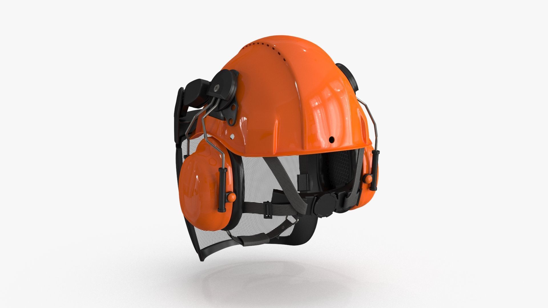 Helmet Head Protection 6 colors Low-poly 3D model_15