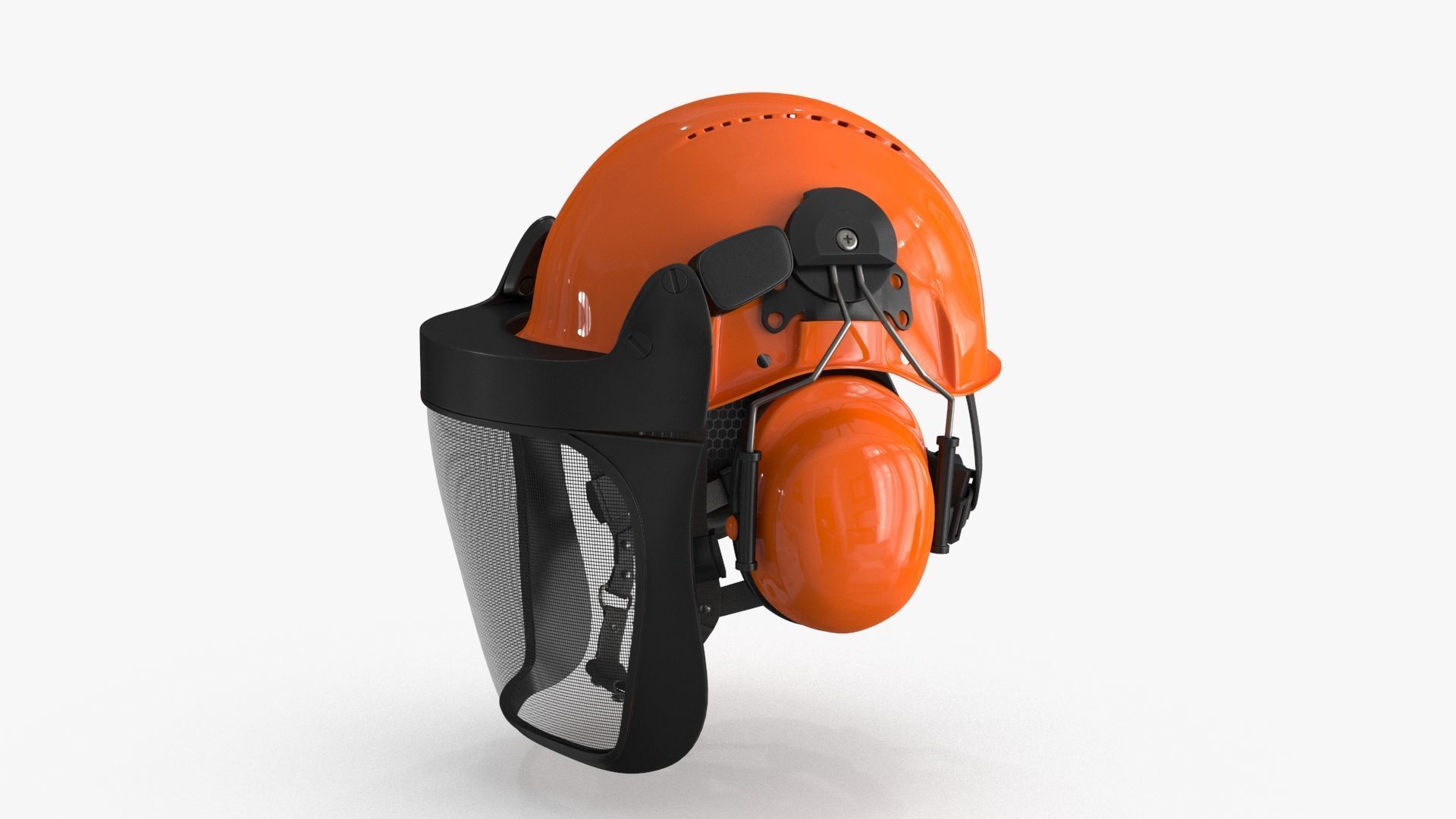 Helmet Head Protection 6 colors Low-poly 3D model_16