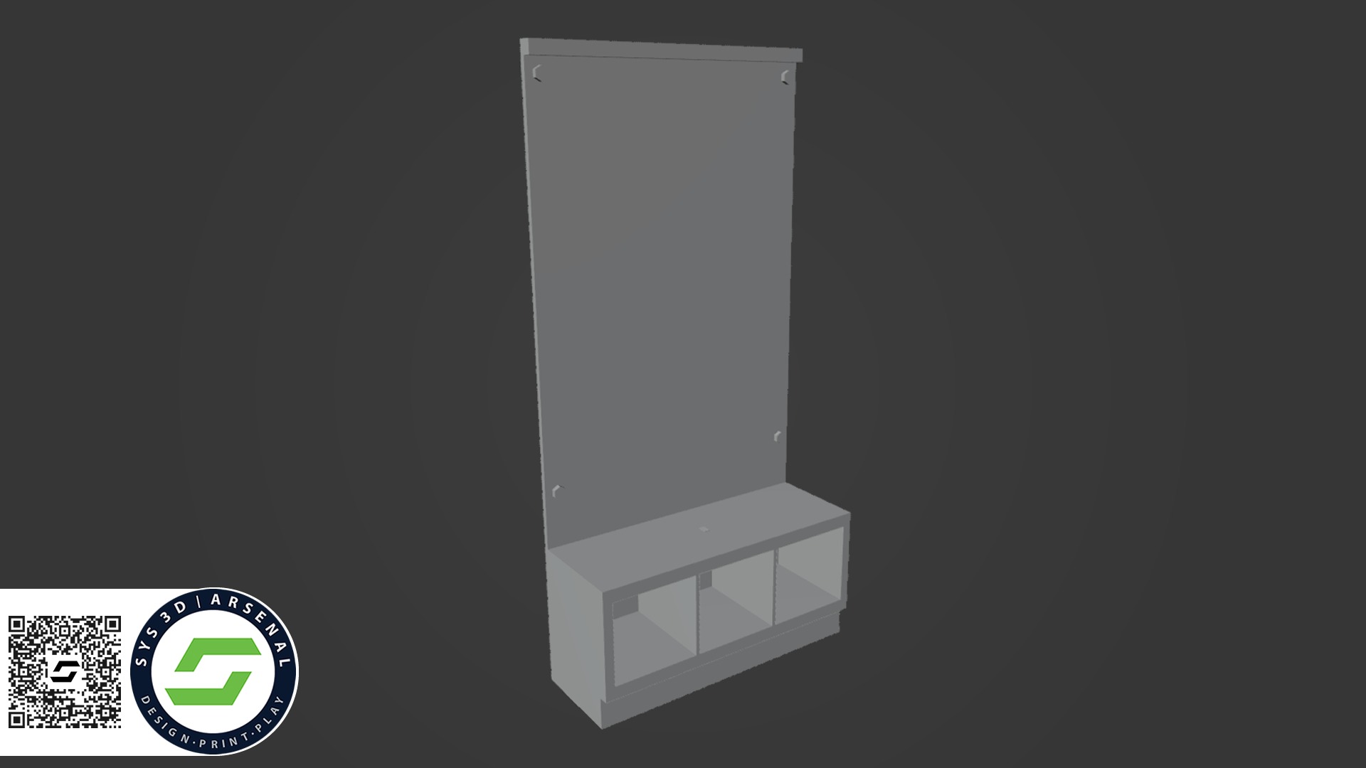 Armory - Cabinet 03 3D print model_3