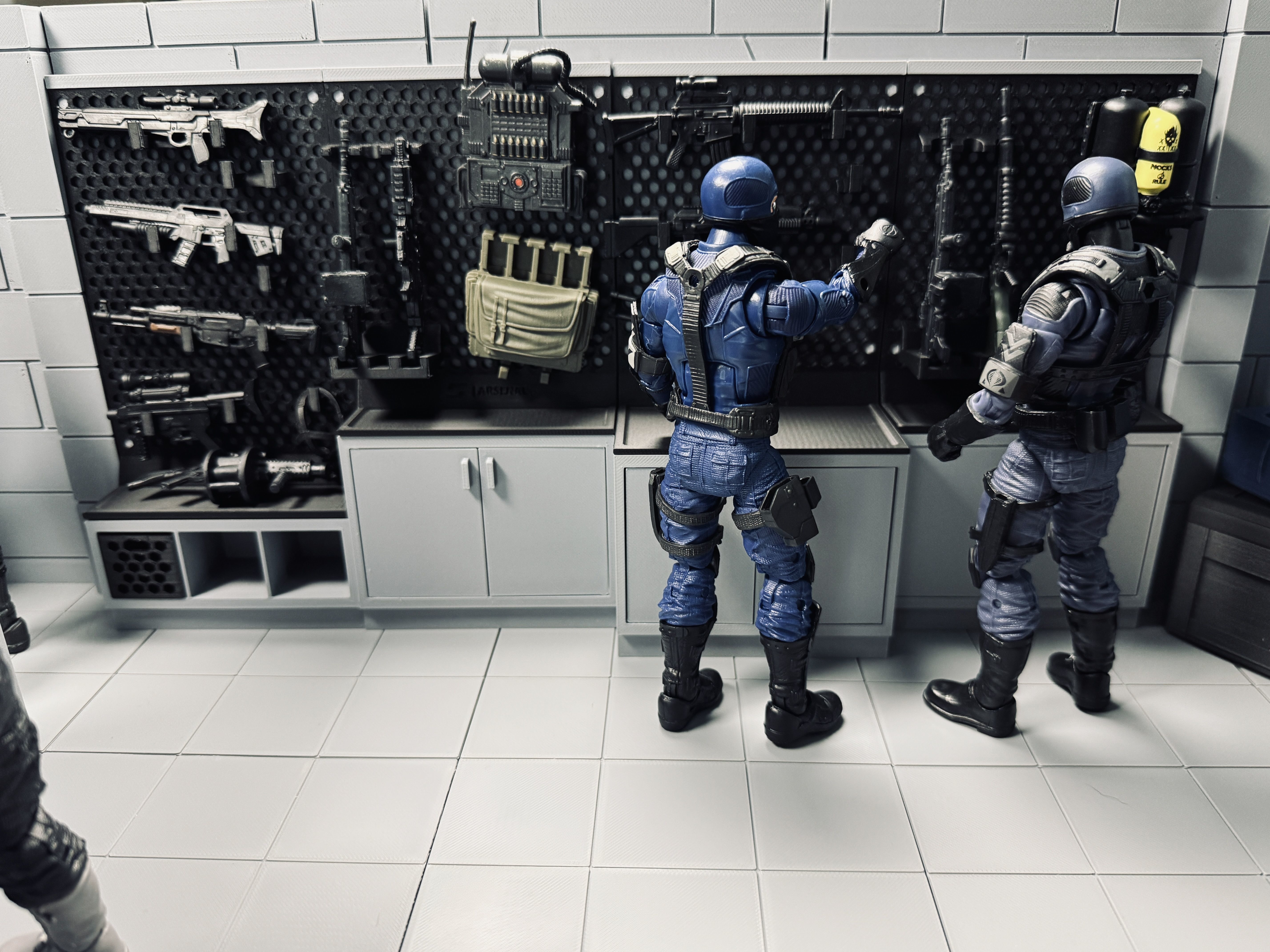 Armory - Rack and Cabinet 04 Half Cabinet 3D print model_6