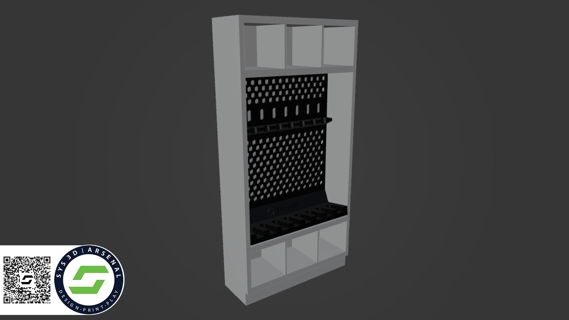 Armory - Rack and Cabinet 05 3D print model_1
