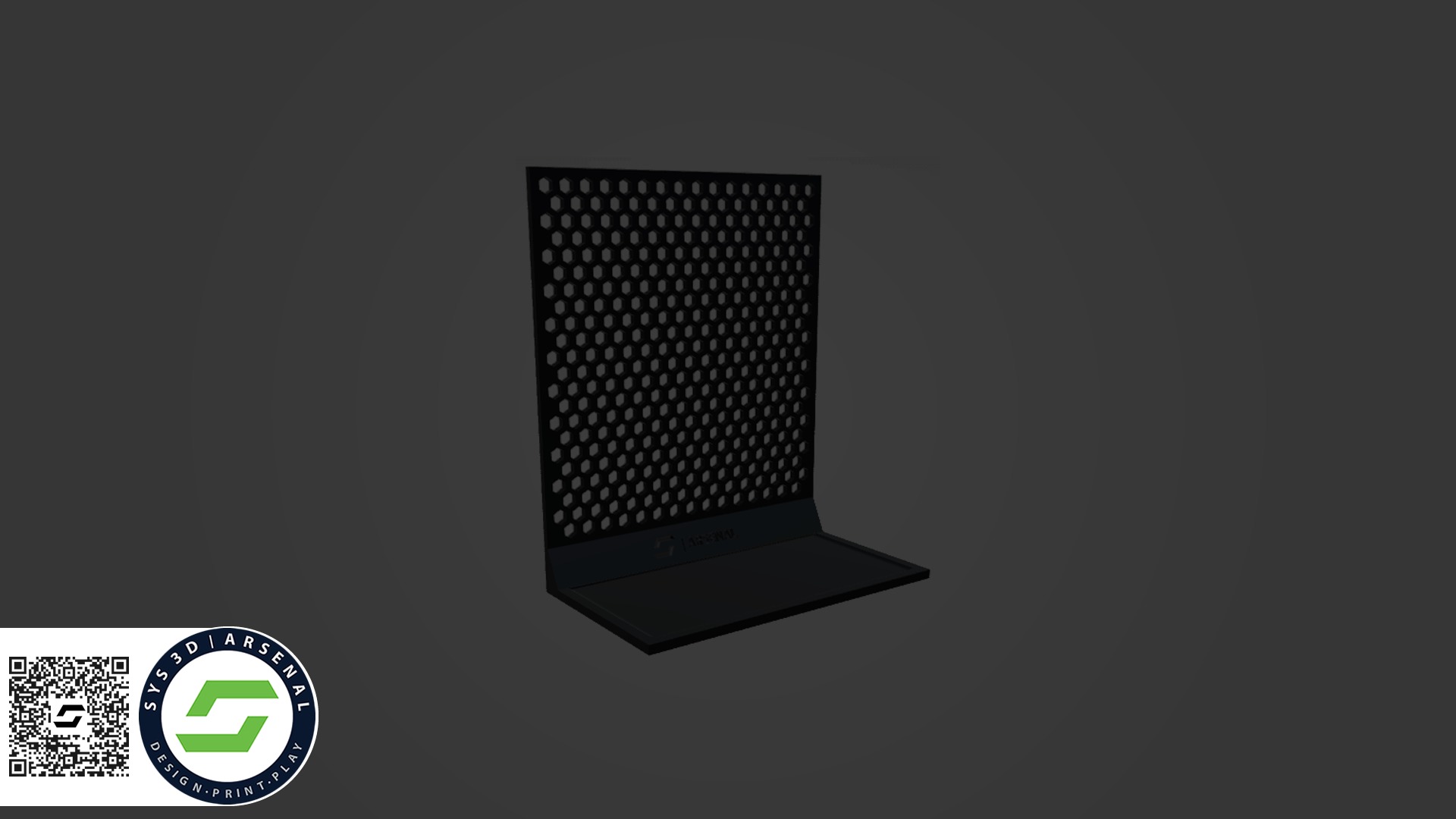 Armory - Rack and Cabinet 06 Large Half Cabinet 3D print model_3