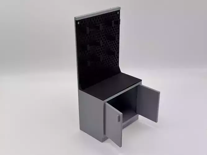 Armory - Rack and Cabinet 06 Large Half Cabinet