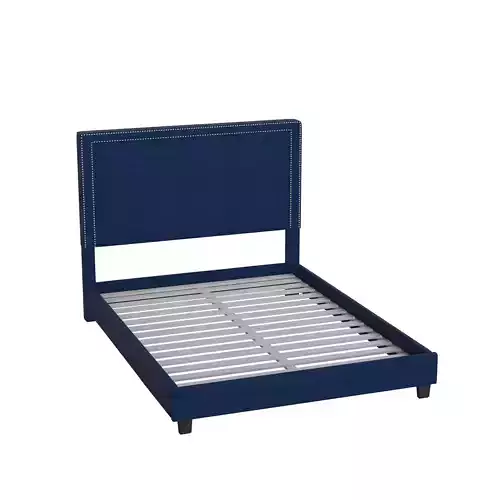 Rotterdam Upholstered Platform Bed - 4 Colour