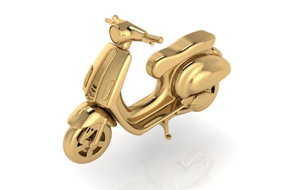 model vespa pendant 3D print model_2