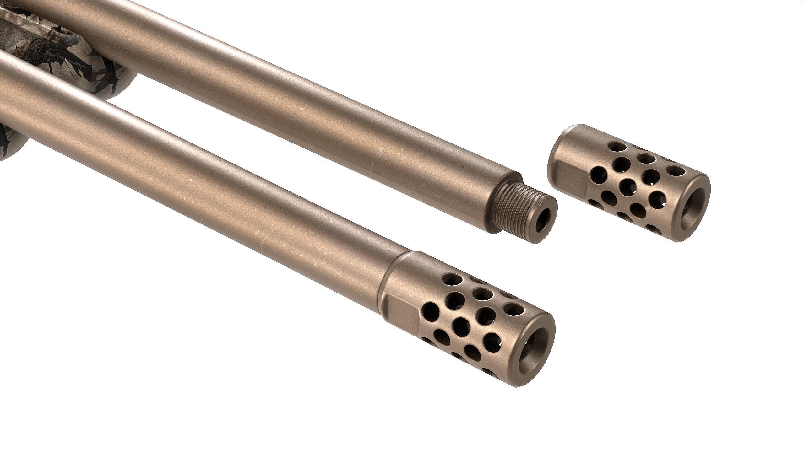 PBR Ruger American Bolt-Action Rifle Low-poly 3D model_5