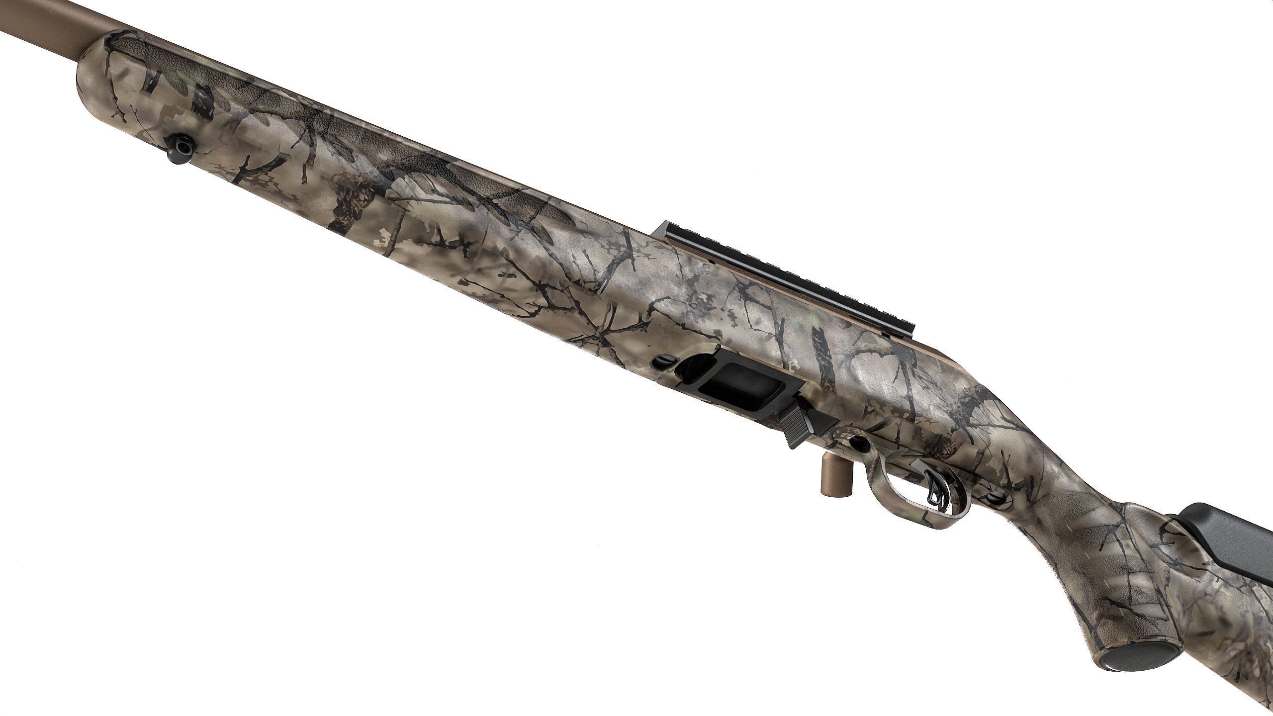 PBR Ruger American Bolt-Action Rifle Low-poly 3D model_6