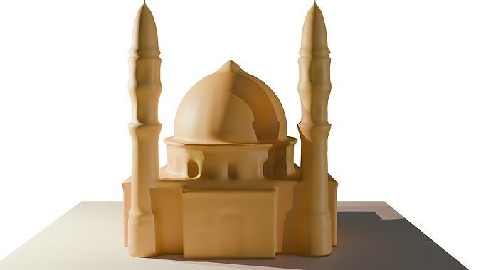 Small Mosque 3D Model  3D model