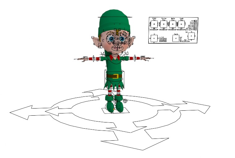 Elf Characters 3D model_2