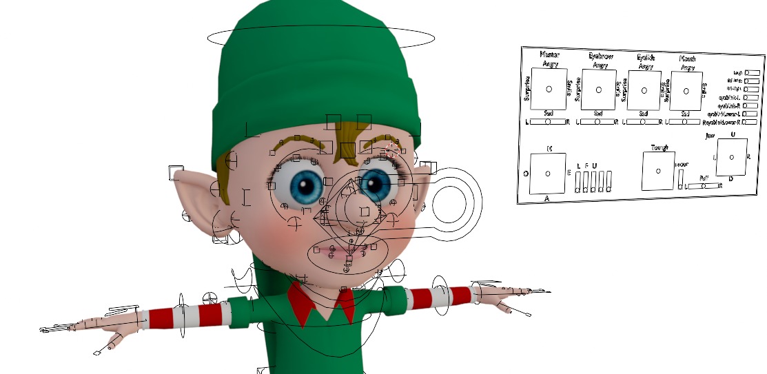 Elf Characters 3D model_4