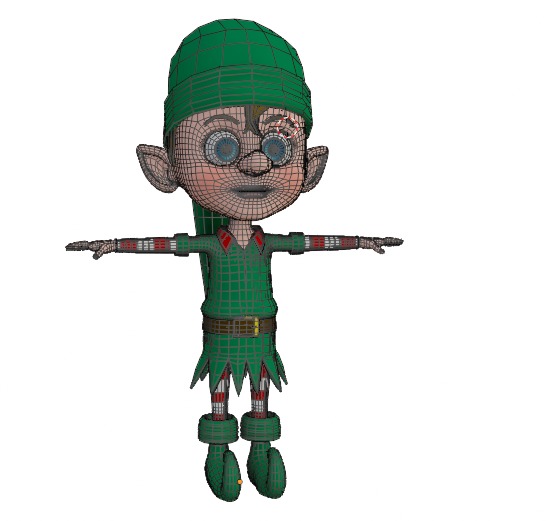 Elf Characters 3D model_14