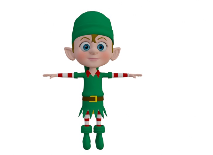 Elf Characters 3D model_10