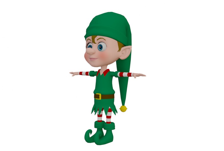 Elf Characters 3D model_9