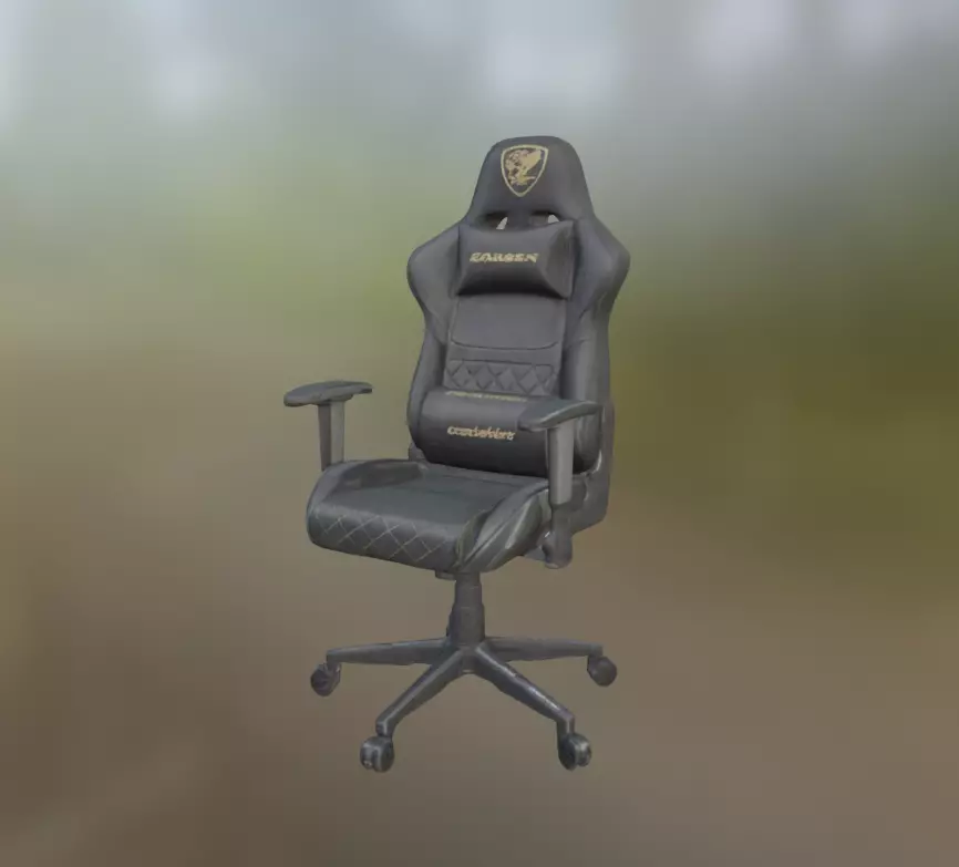 Black Gaming Chair 3D model