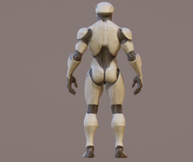 Armor suit 3D model_2