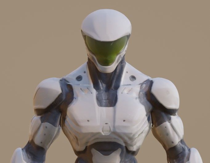Armor suit 3D model_5