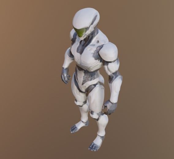 Armor suit 3D model_3