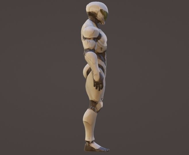 Armor suit 3D model_1
