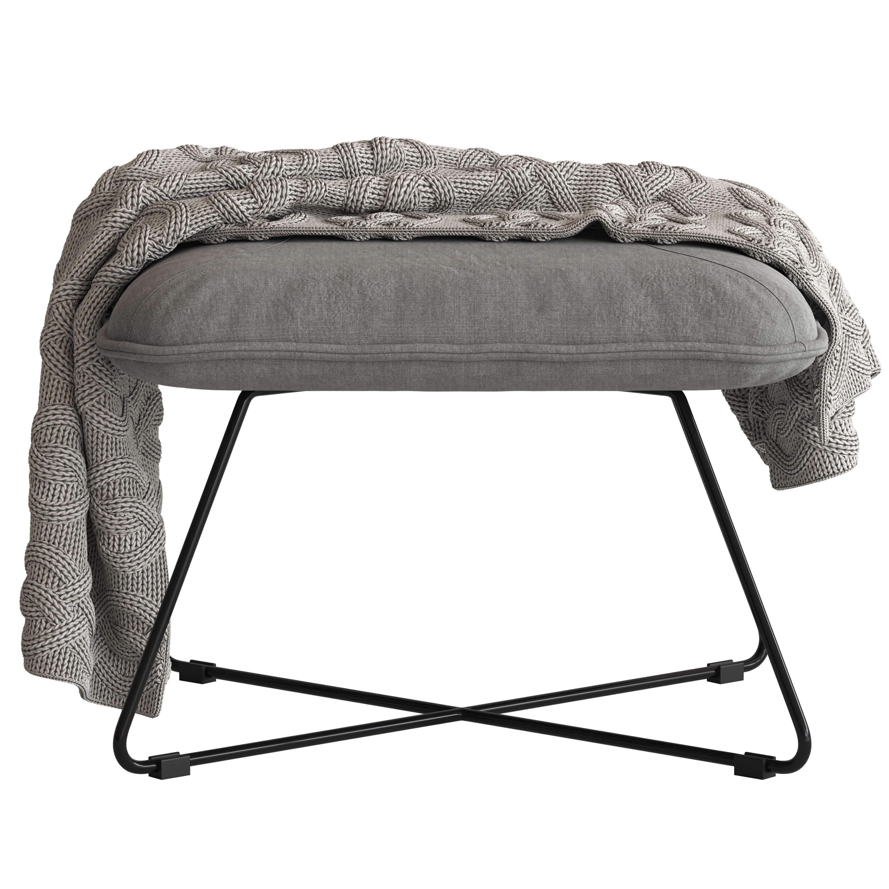 Yolanda Lounge Chair and Ottoman 3D model_2