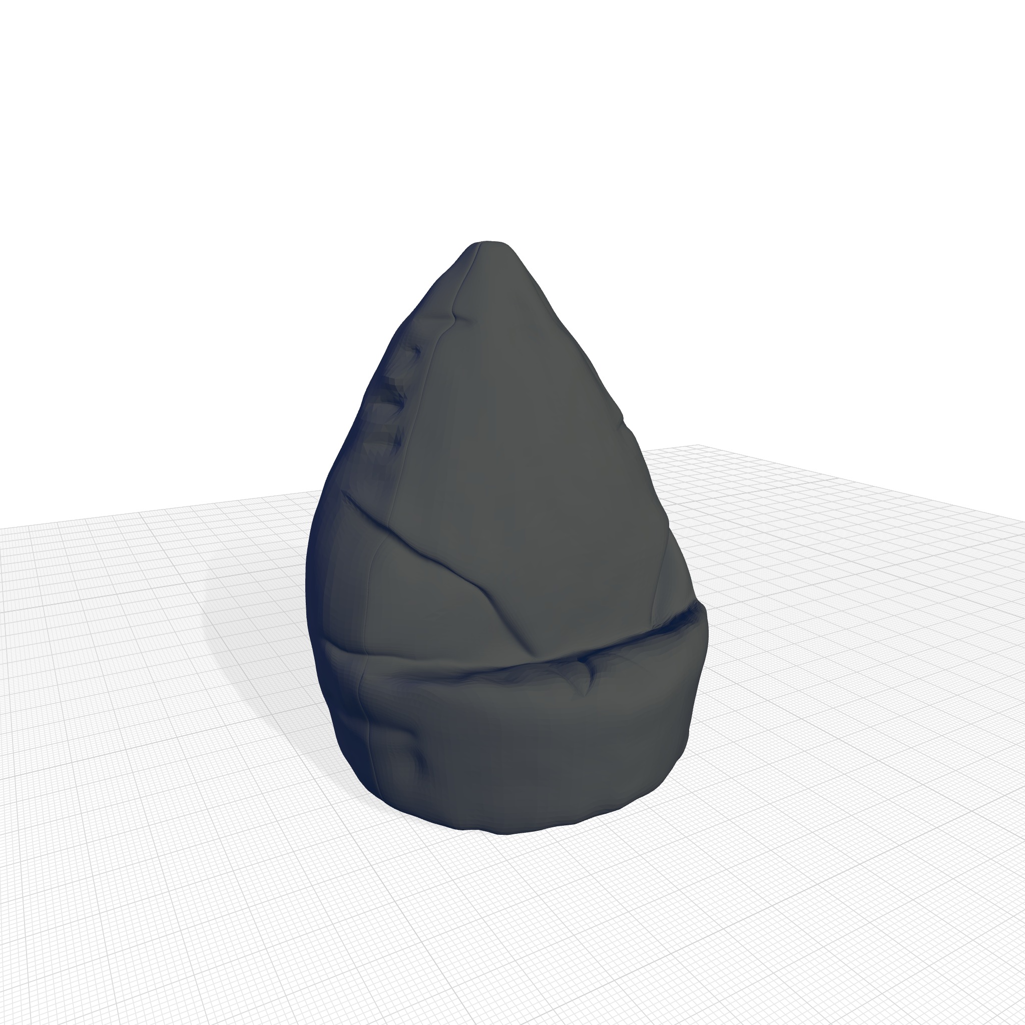 Standard Bean Bag Chair 3D model_3
