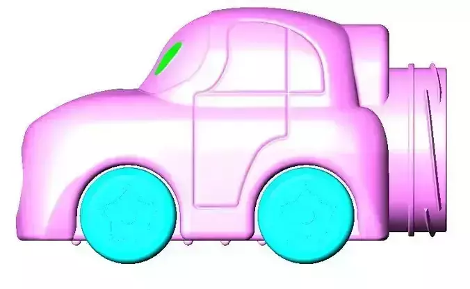 Toy car shape chocolate jar