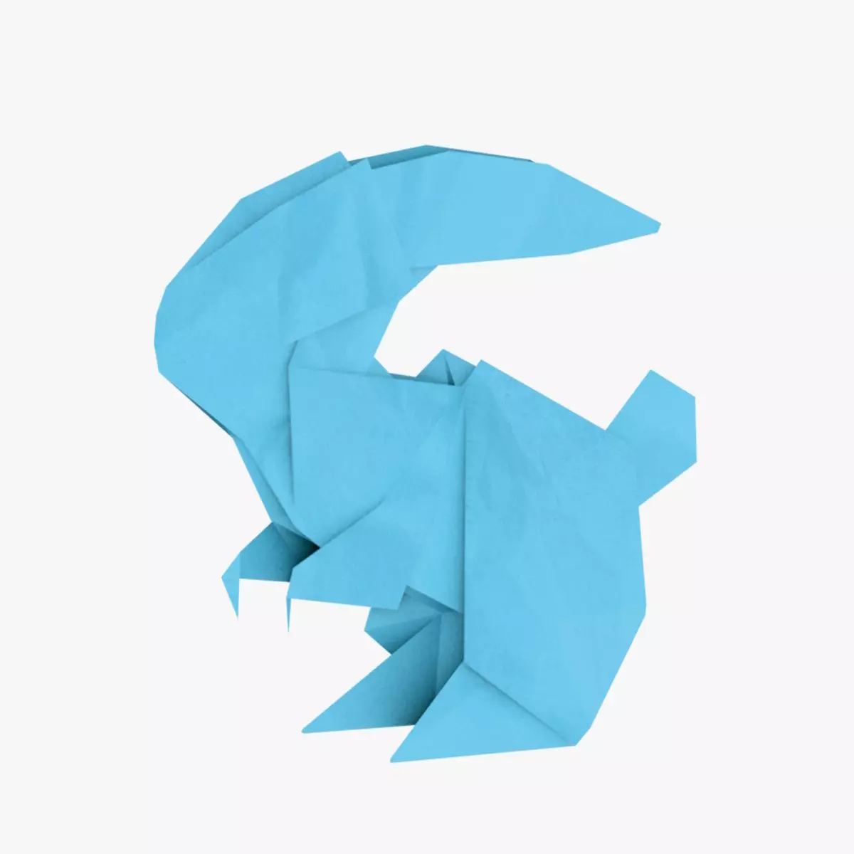 Origami Rabbit Low-poly 3D model_0