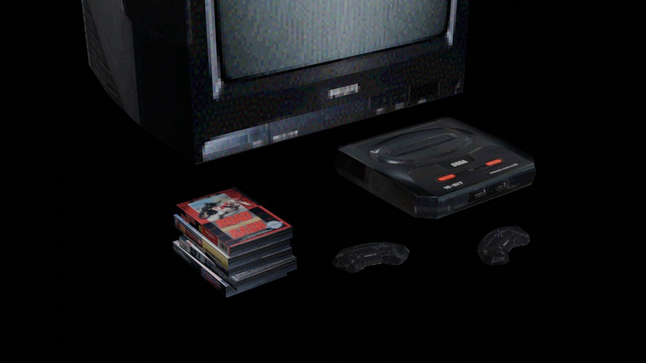 Old PSX Style Teck Kit Low-poly 3D model_1