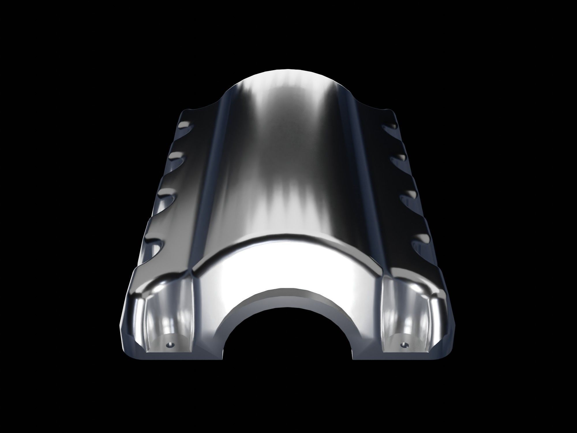 V6 Engine Oil Pan Dimension Accurate 3D Model Low-poly 3D model_2