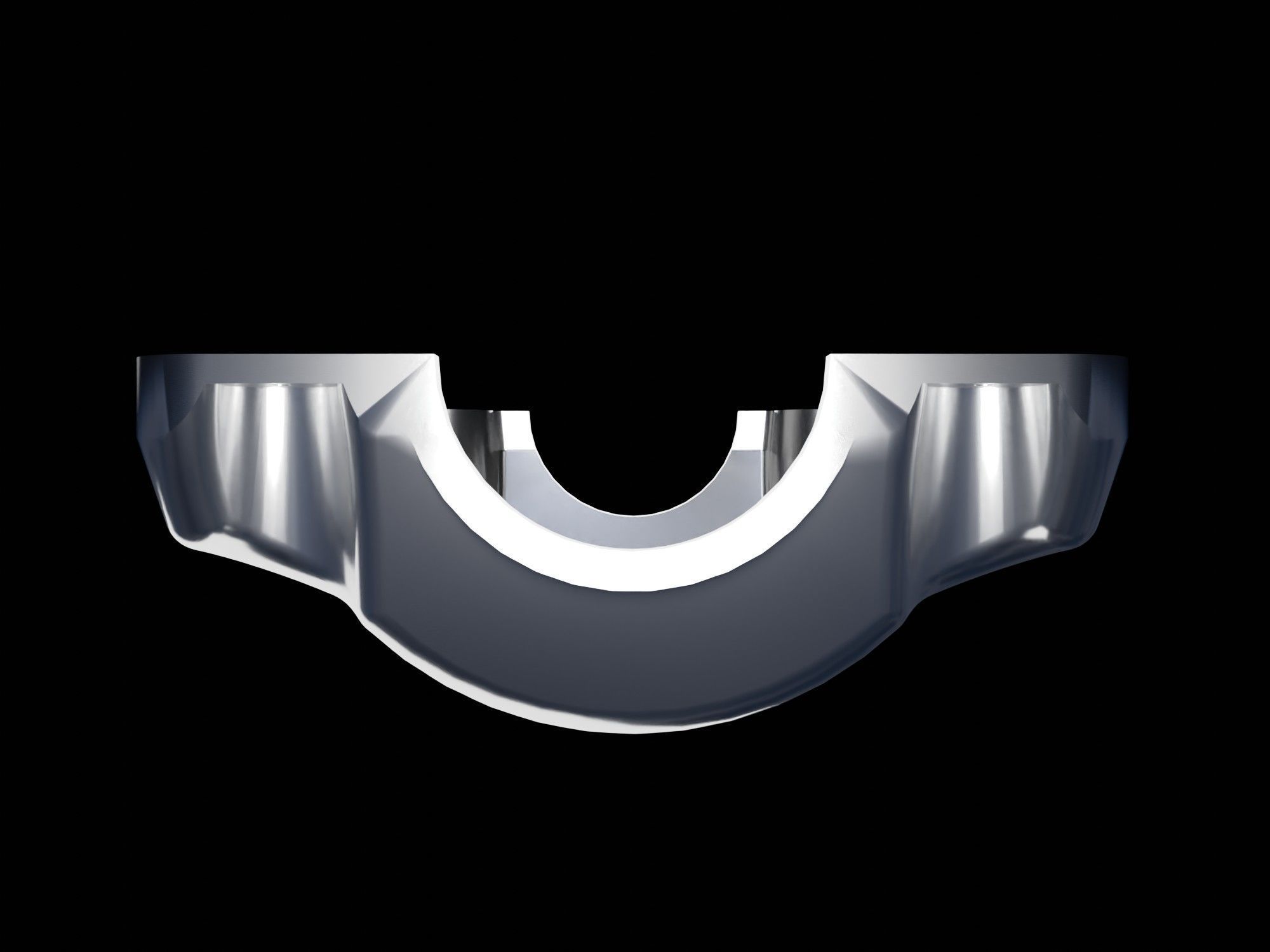 V6 Engine Oil Pan Dimension Accurate 3D Model Low-poly 3D model_3