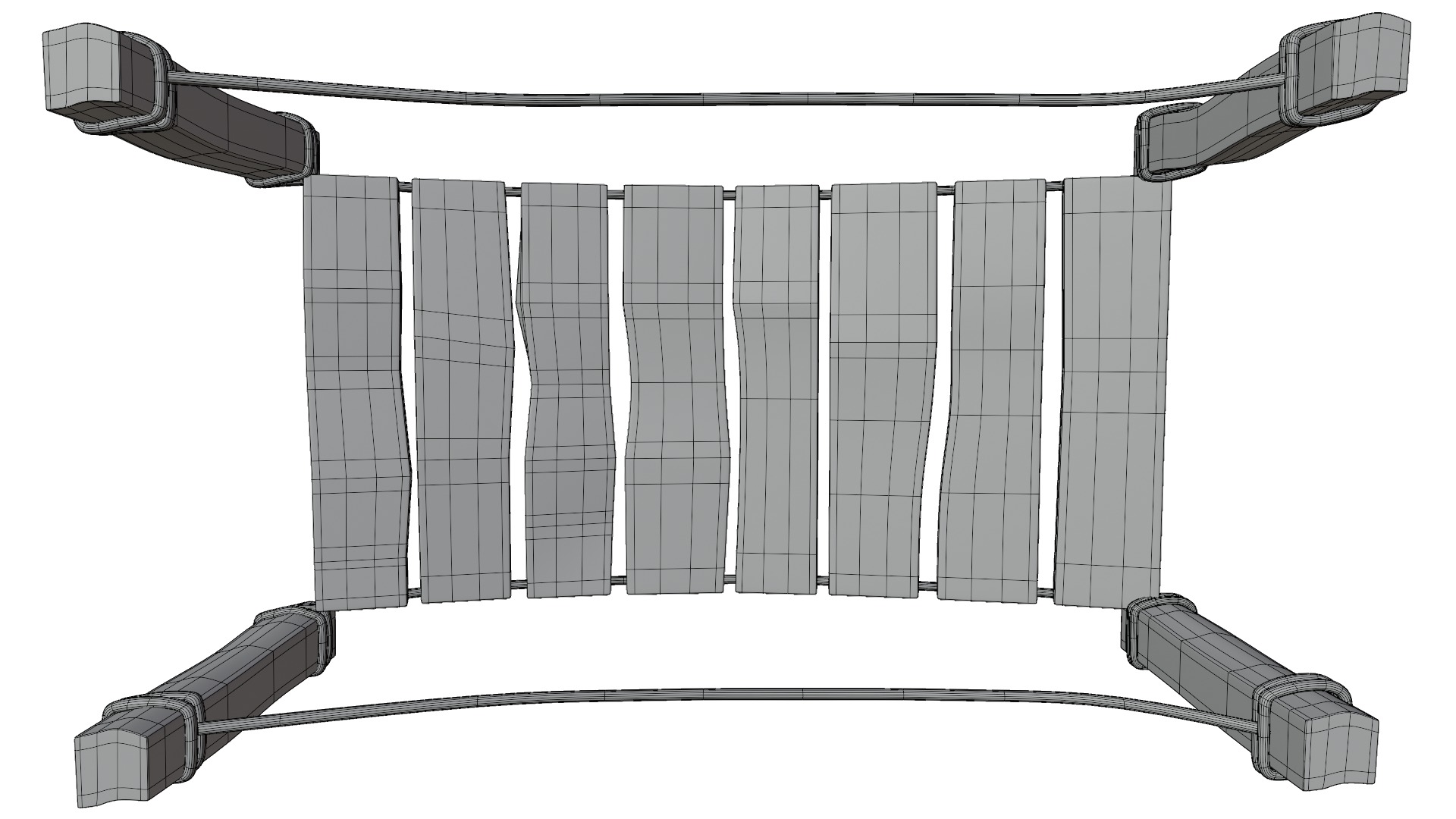 Cartoon Bridge Low-poly 3D model_17