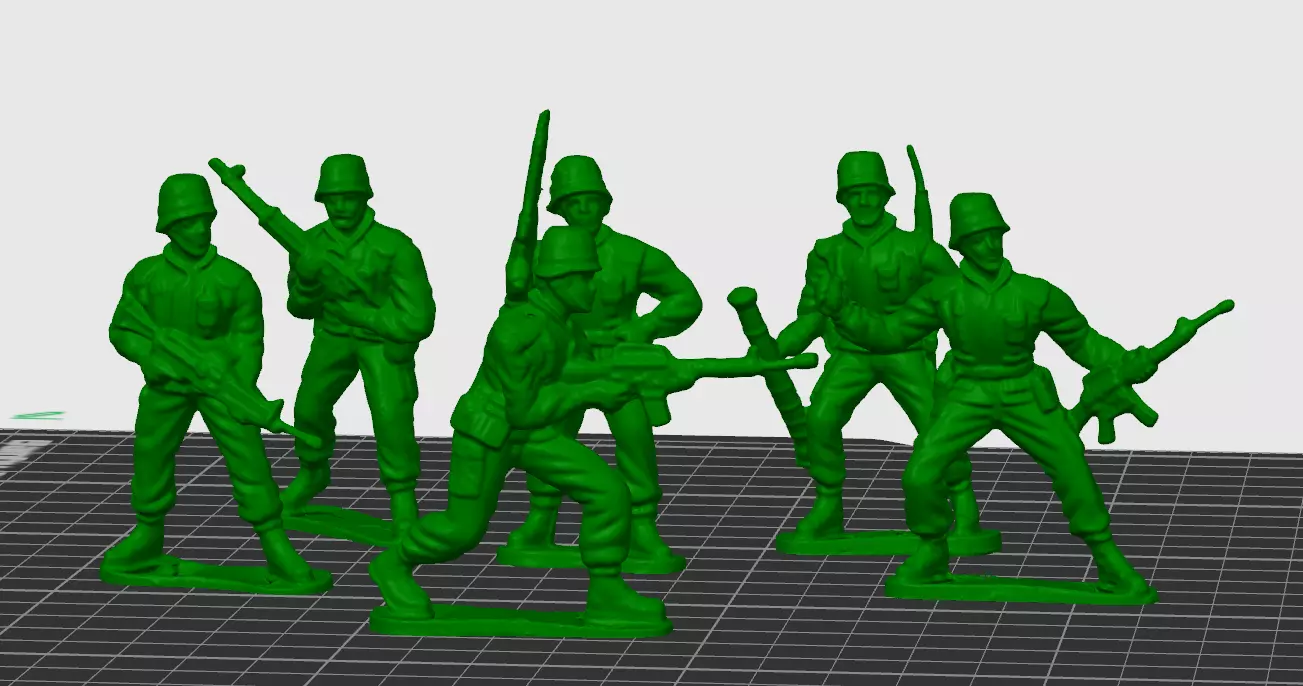 Modern US soldier army men 3D print model