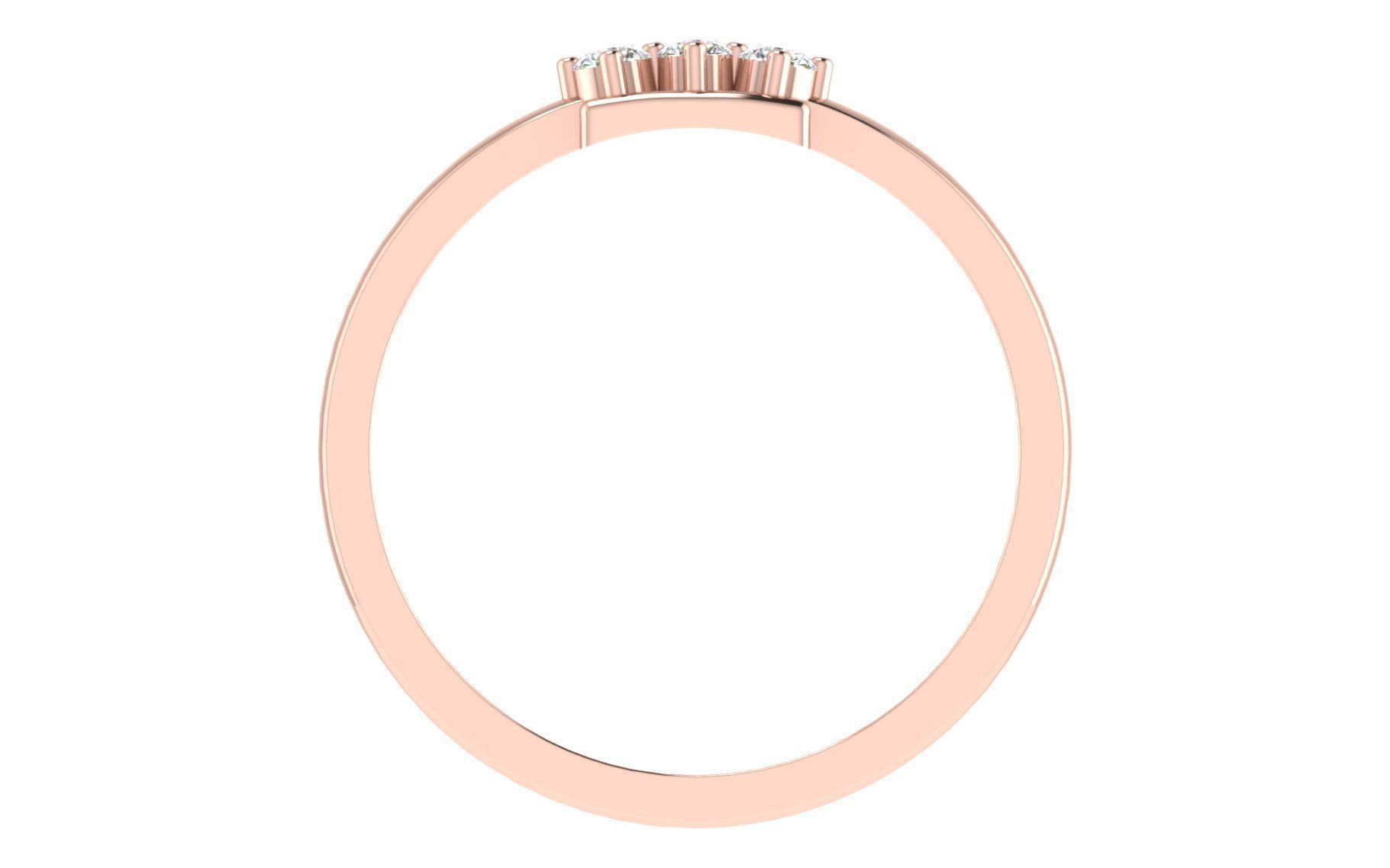 Women Ring Render 3dm STL OBJ FBX  3D print model_3