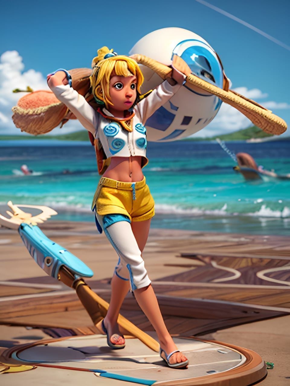 3D female character 3D model_5